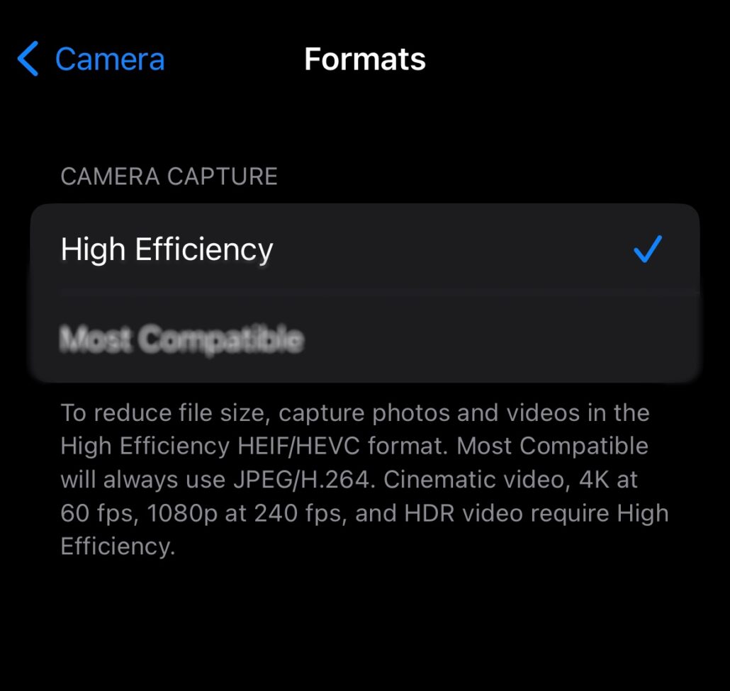 iphone camera high efficiency
